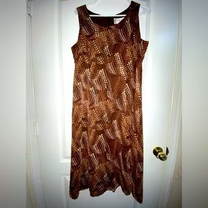 Studio Petite Size 14P - Brown Back Zipper